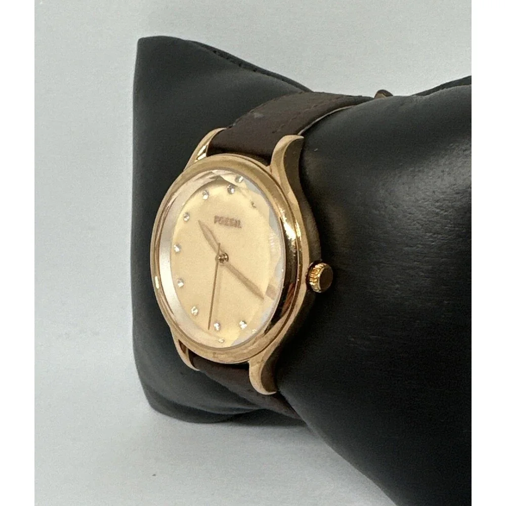 Fossil Laney BQ3392 Women's Brown Leather Strap Analog Dial Quartz Watch HME616
